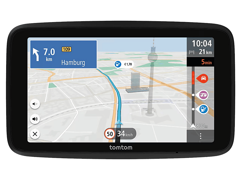 Nawigacja samochodowa TOMTOM GO Camper Tour 6'' 2.Gen Europa, Asystent pasa, Informacje o ograniczeniach prędkości, Informacje o fotoradarach