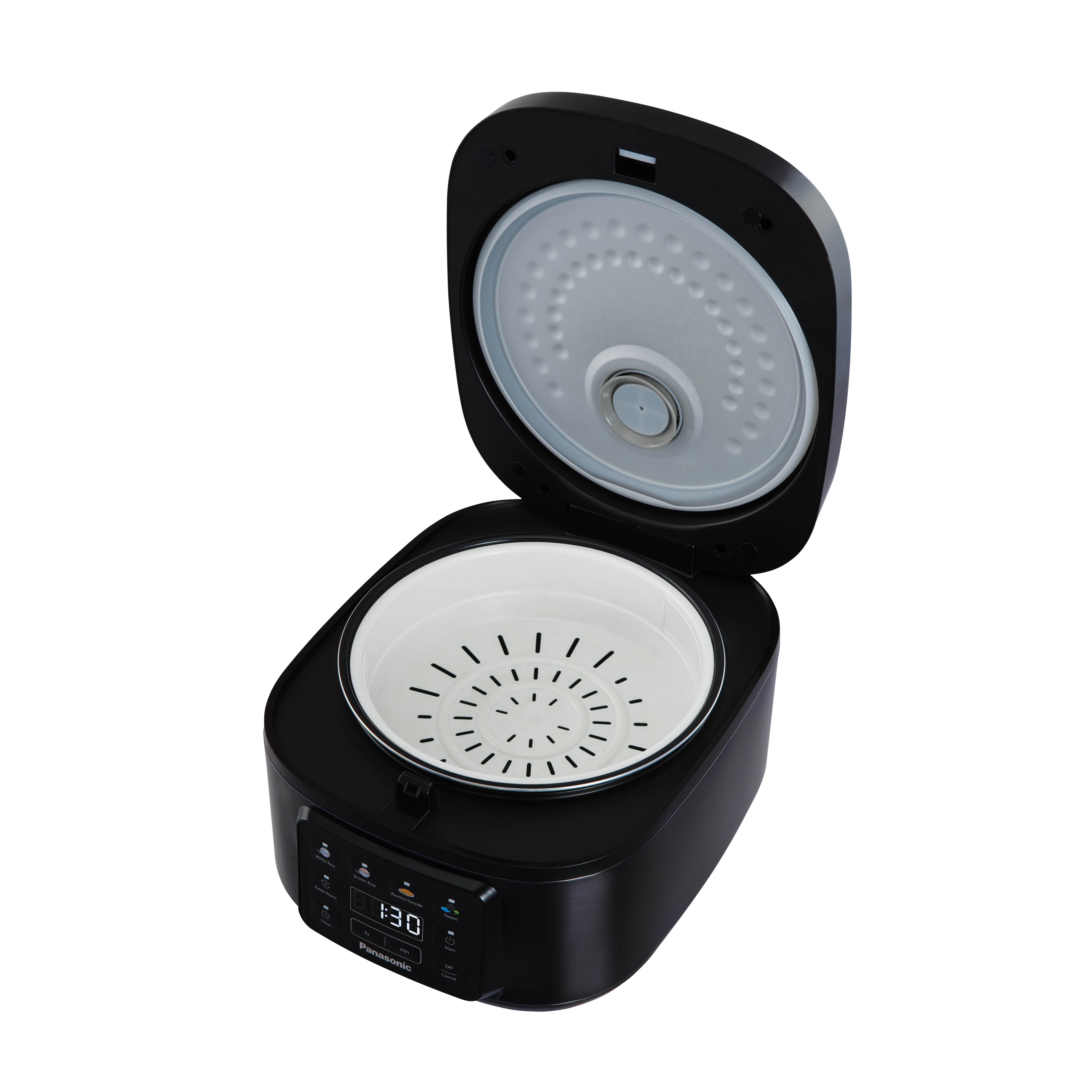 Olla Arrocera Panasonic SR-DA152KXE Con Vaporera - Fuzzy Logic, Mantiene Caliente, Inicio Diferido, 1.5L, Negro