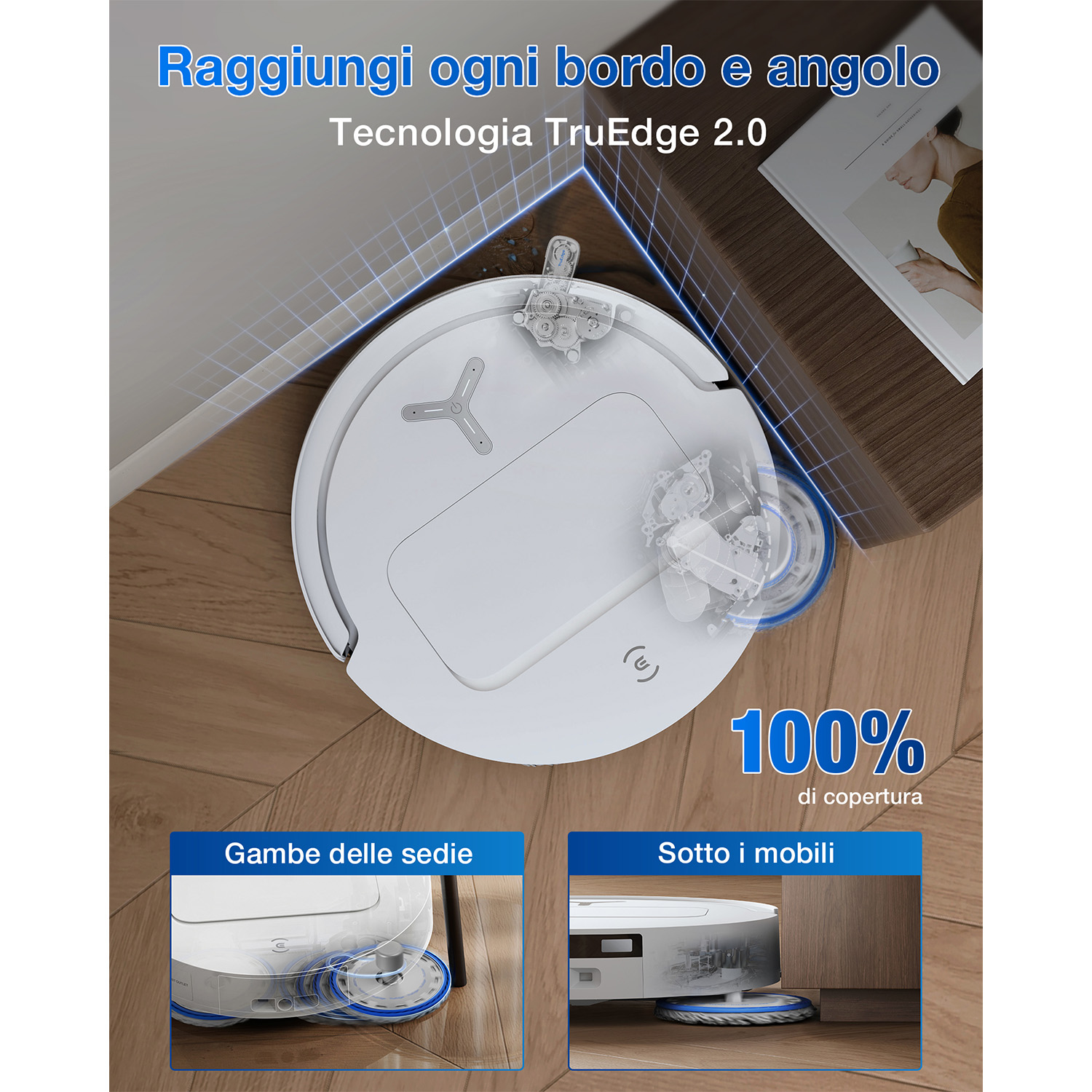 Si Applica A 4 Filtri Hepa Compatibili Con L'aspirapolvere Robot Deebot Ozmo 930 Dg36~p138847059