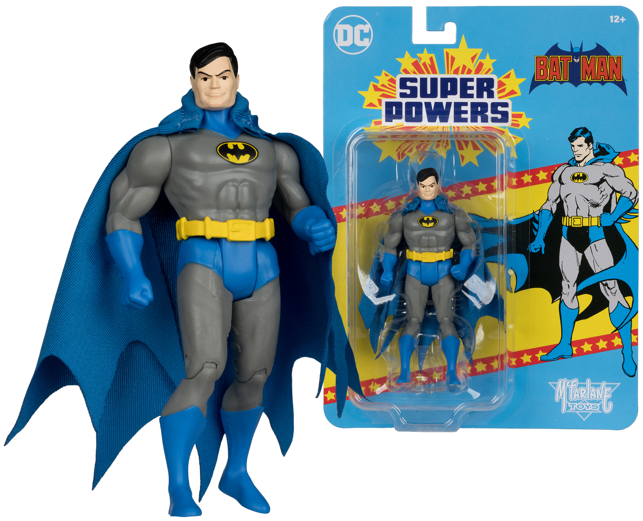 MCFARLANE DC DIRECT SUPER POWERS figura - WV10 Batman, UNMASKED, Chase