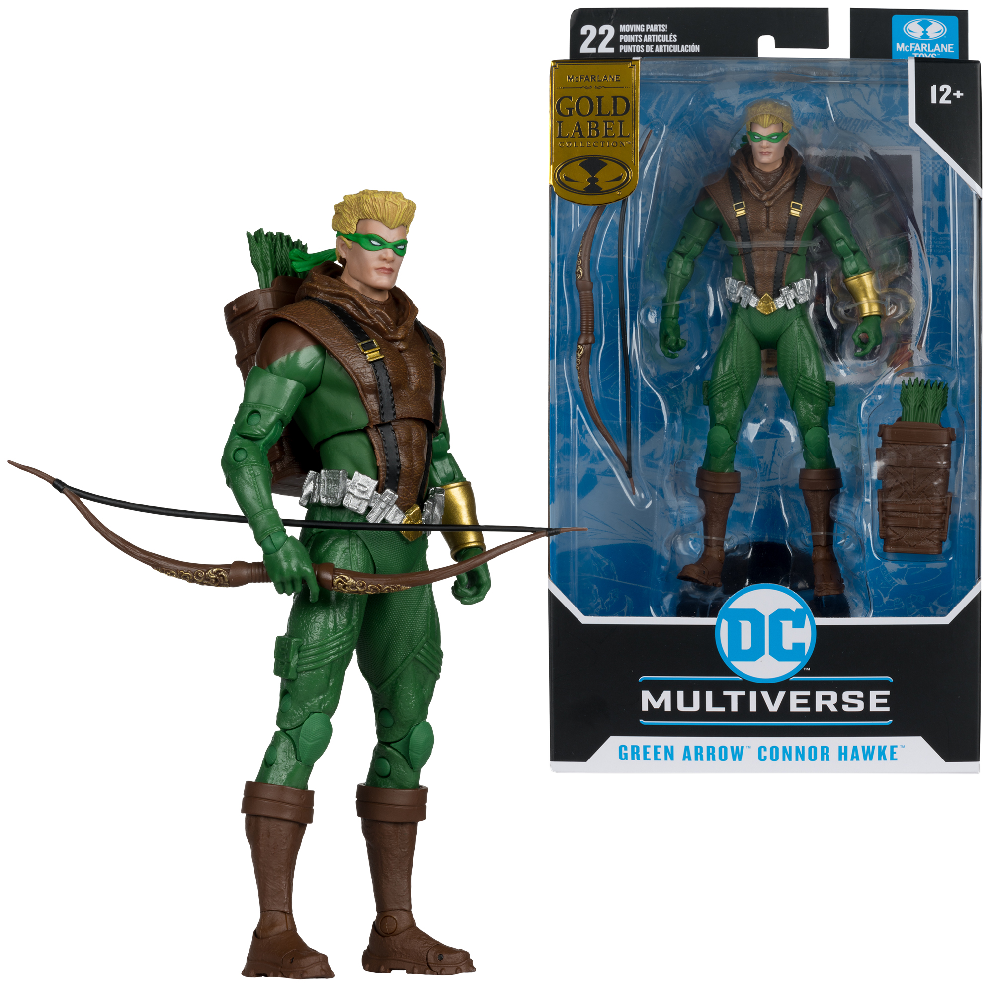 MCFARLANE DC Comics Connor Hawke figura, Green Arrow, Gold Label Figure