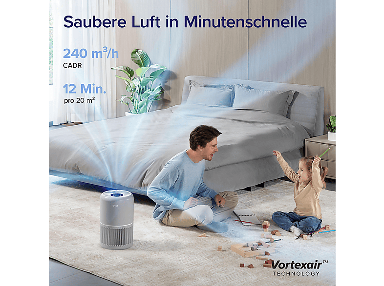 Levoit LAP-C302S-AEUR Core 300S Pro Smart True Luftreiniger Grau (23 Watt, Raumgröße: 50 m²) — Foto 5 von 5