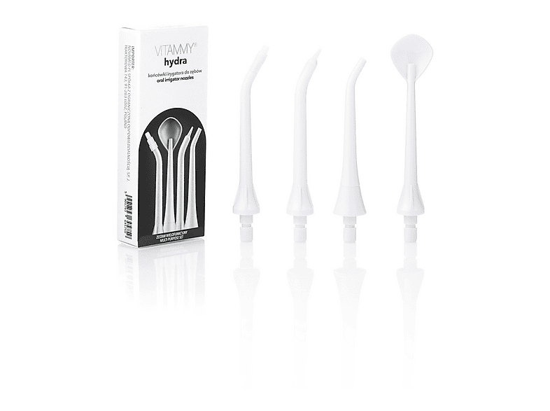Oryginalna końcówka do irygatora VITAMMY Hydra Biały (4 szt.) (Dla aparatów ortodontycznych) – zdjęcie 2