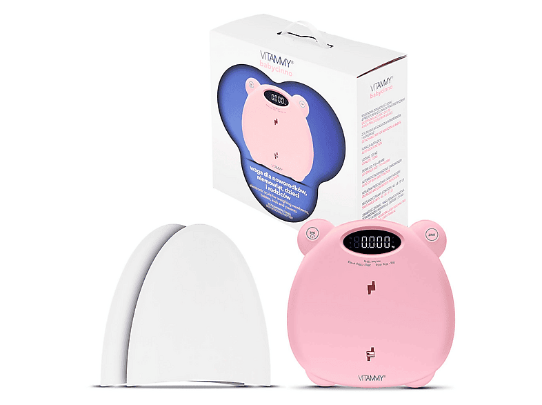 Waga dla niemowląt VITAMMY Babycinno Różowy – zdjęcie 2
