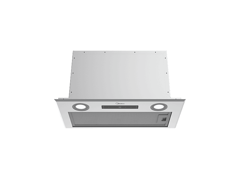 Campana convencional - Midea MH52T01ET22SG, 4 Velocidades, 650 m³/h, 56 cm Ancho, Inverter, Inox
