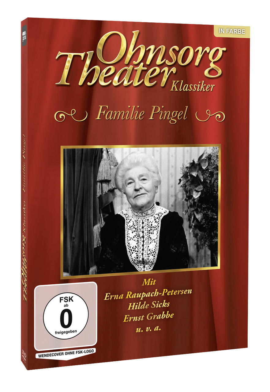 DVD-Cover von Ohnsorg Theater Klassiker. Zeigt eine Frau im Schwarz-Weiß-Porträt. Roter Hintergrund mit goldenem Text.