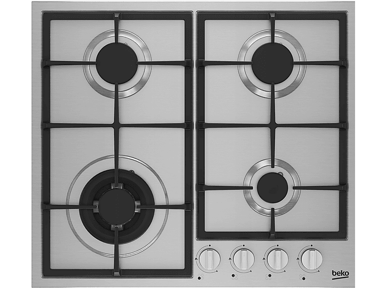 Płyta gazowa BEKO bPro500 HBIAG64225SXP WOK Żeliwne ruszty