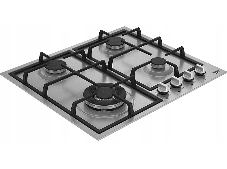 Płyta gazowa BEKO bPro500 HBIAG64225SXP WOK Żeliwne ruszty – zdjęcie 2