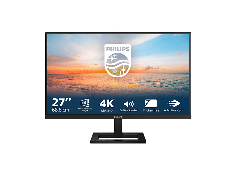 Philips 27E1N1800Ae/00 Monitor, 27", UHD 4K, 3840 x 2160 Pixel, tempo di risposta 4 ms, refresh rate 60 Hz