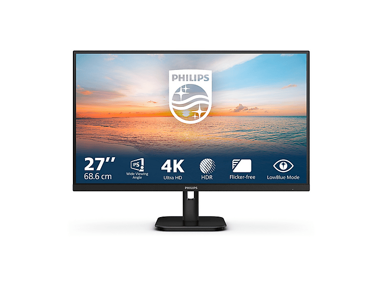 PHILIPS 27E1N1800A/00 Monitor Curvo, 27 ", WQXGA+, 3840 x 2160 Pixel, tempo di risposta 4 ms, refresh rate 60 Hz
