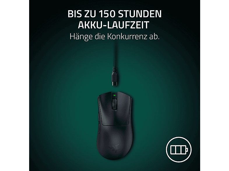 Thumbnail - RAZER DeathAdder V4 Pro Gaming-Maus, Weiß