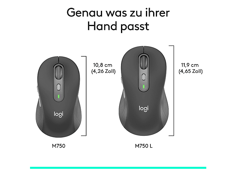 Thumbnail - LOGITECH Signature Plus M750 L kabellose Maus, Graphite