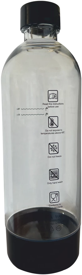 MOMERT 1880-GLASS szódagéphez műa. palack