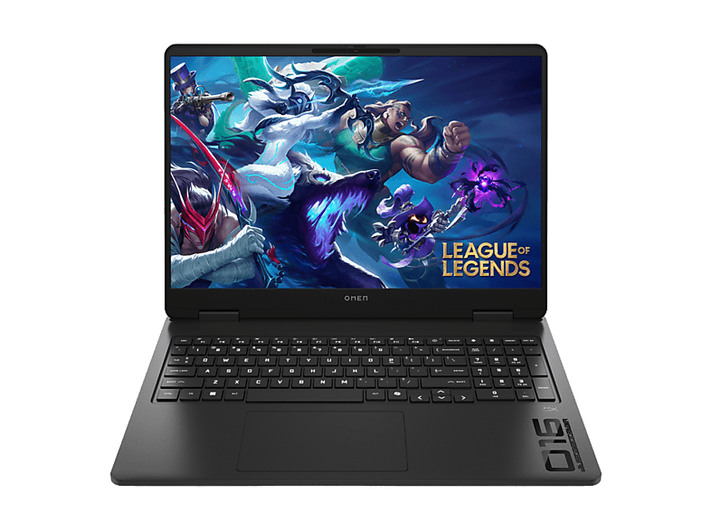 Portátil gaming - HP OMEN Gaming Laptop 16-ap0004ns Copilot+ PC, 16", AMD Ryzen™ AI 7 350, 32 GB RAM, GeForce RTX™ 5050, Sin sistema operativo, Negro