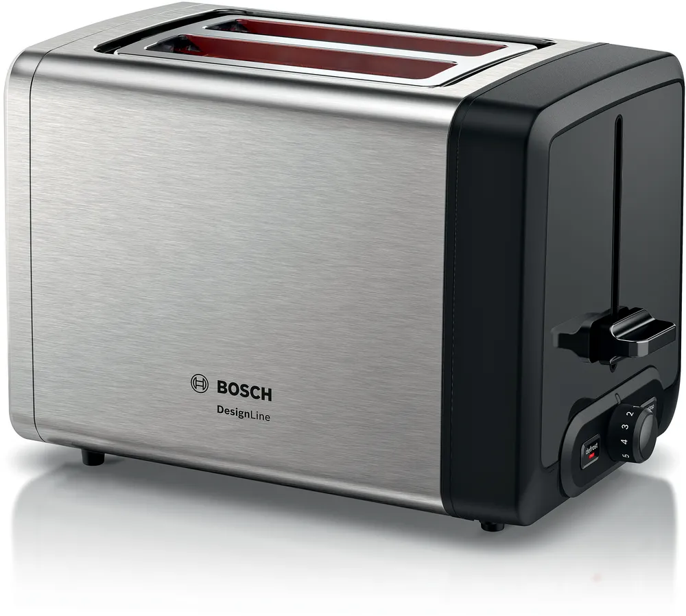 BOSCH TAT4P420 Kenyérpirító DesignLine 970 W, fém készülékház