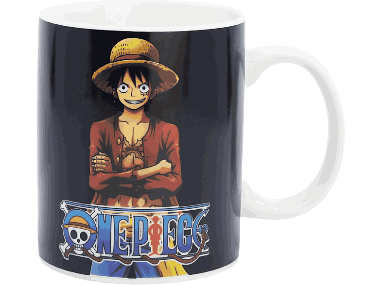 Taza - Monkey D. Luffy, One Piece, Termosensible, Cerámica, 325 ml