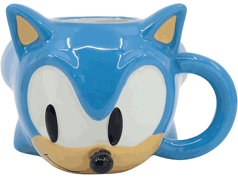 Taza - Sonic, 3D, Cerámica, 400 ml