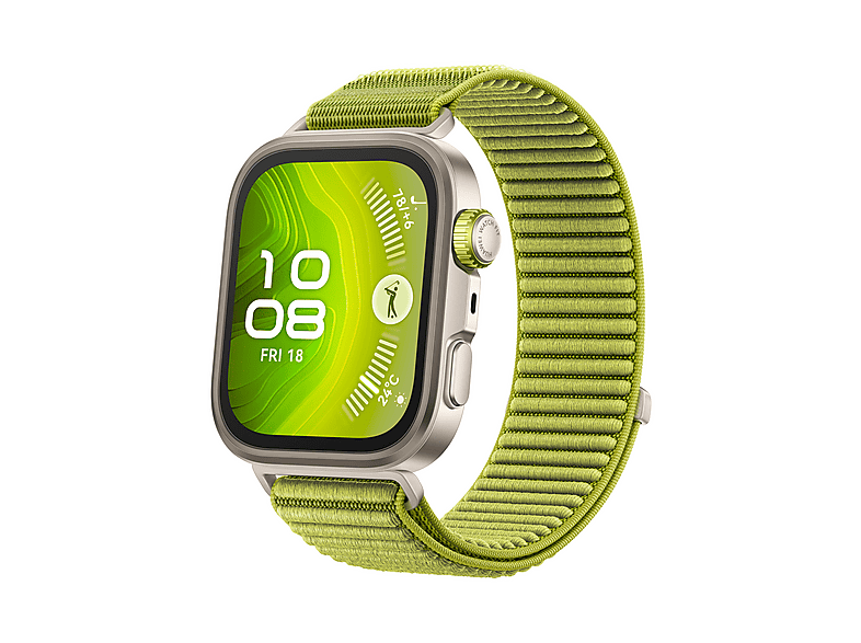Huawei Watch Fit 4 Pro, 1.82 AMOLED, 10 días batería, Compatible iOS Android, Correa Fluoroelastómero, Verde