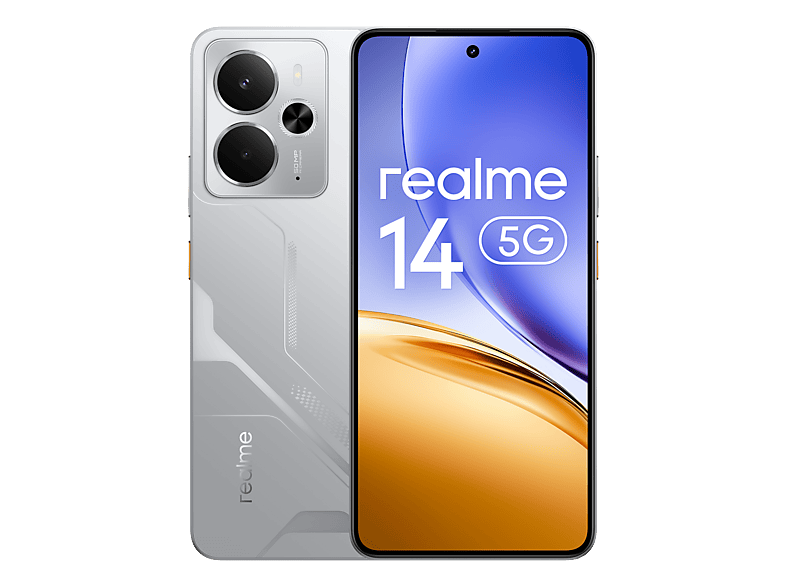 realme 14 5G, Silver, 256 GB, 12 6.67 AMOLED 120 Hz, Snapdragon 6 Gen 4, 6000 mAh