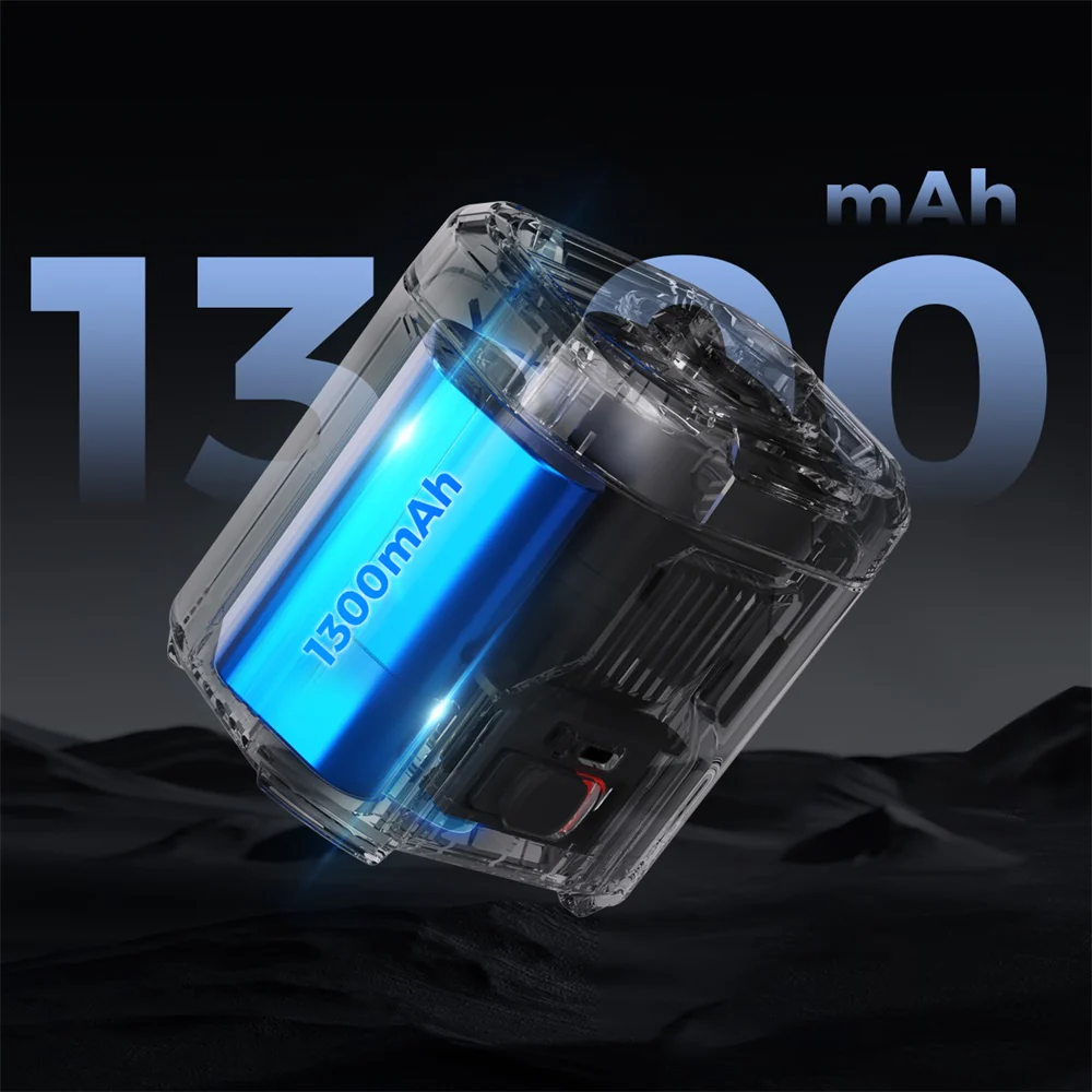 Egy kép, amely egy kék belsejű akkumulátort mutat, 1300 mAh felirattal. A háttérben az 1300-as szám látható.