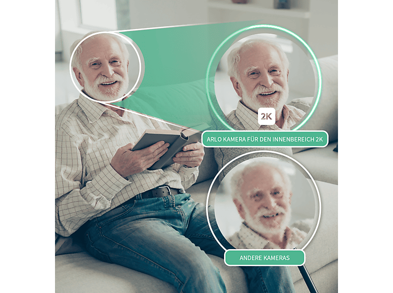 Thumbnail - ARLO Essential Sicherheits-Set mit Innenkamera und Video-Türklingel Gong , Bundle