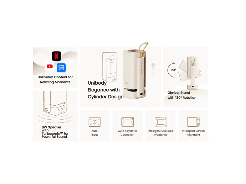 Yaber T1 Pro tragbarer Kinoprojektor; Beamer — Foto 5 von 5