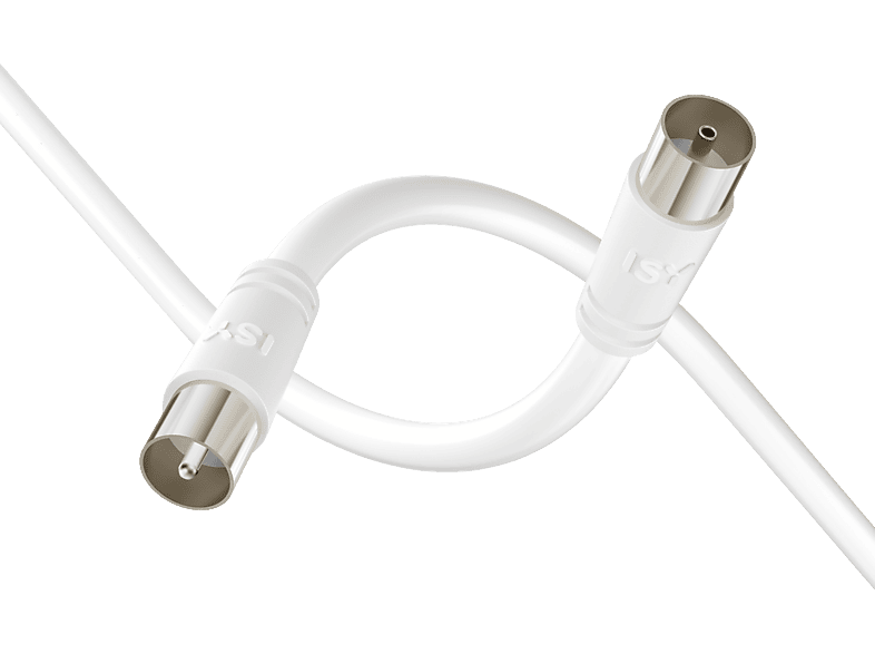 Kabel antenowy ISY ISA-9023 5m Biały