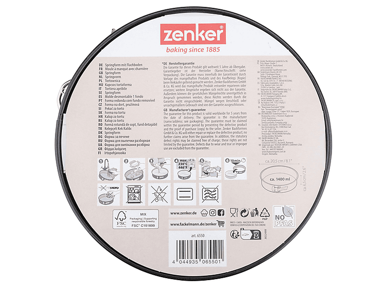 Zenker 6550; Springform 20cm, PFAS-frei — Foto 2 von 2