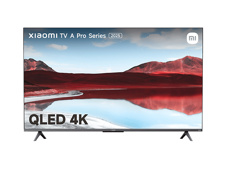 TV QLED 55" - Xiaomi A PRO 2025 55, 4K, Smart (Google TV), Dolby Audio, Control por voz, Black