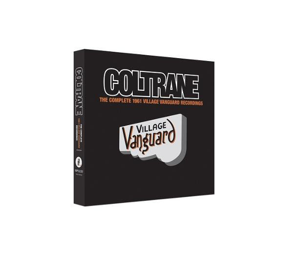 Albumcover für Coltrane: The Complete 1961 Village Vanguard Recordings. Enthält Text und das Village Vanguard Logo.