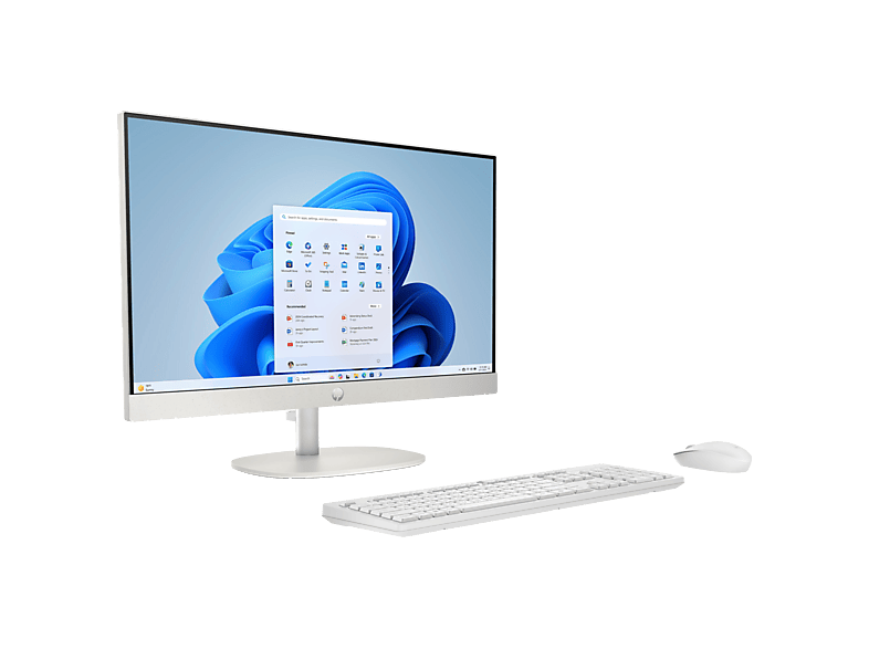 All in one - HP- Desktop AI 27-cr2000ns, 27" Full-HD, Intel® Core™ Ultra 5 225U, 16 GB RAM, 512 SSD, UHD Graphics, Windows 11 Home, Shell White