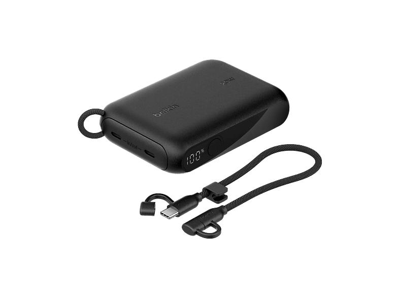 Batterie Externe Belkin 10 000 mAh avec Écran 20W Noir