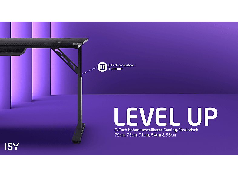 Thumbnail - ISY IGD-1000-BK Gaming Tisch