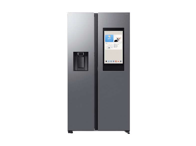 Samsung Family Hub Bespoke AI RS90F66BETEF, Twin Cooling, 178.4 cm, 614 l, Dispensador agua y hielo, Balda botellero, Inox