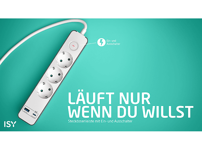 Thumbnail - ISY IPS-3500-W Steckdosenleiste, 1,4 m
