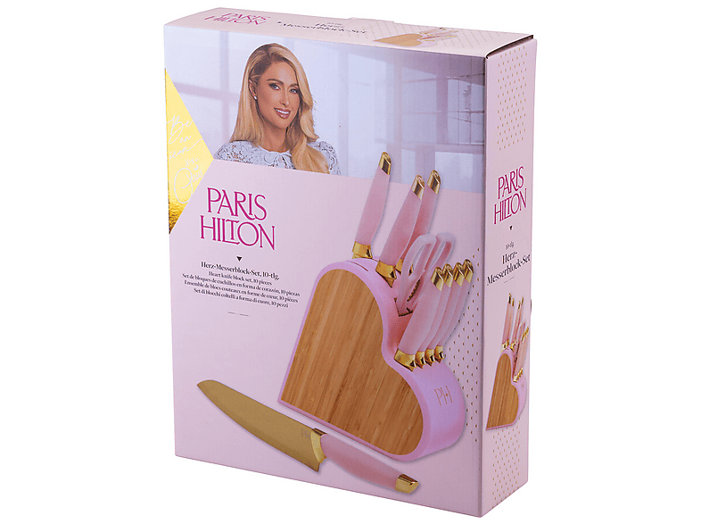 Paris Hilton Herz-Messerblock inkl. 9 Messer/Schere — Foto 5 von 5