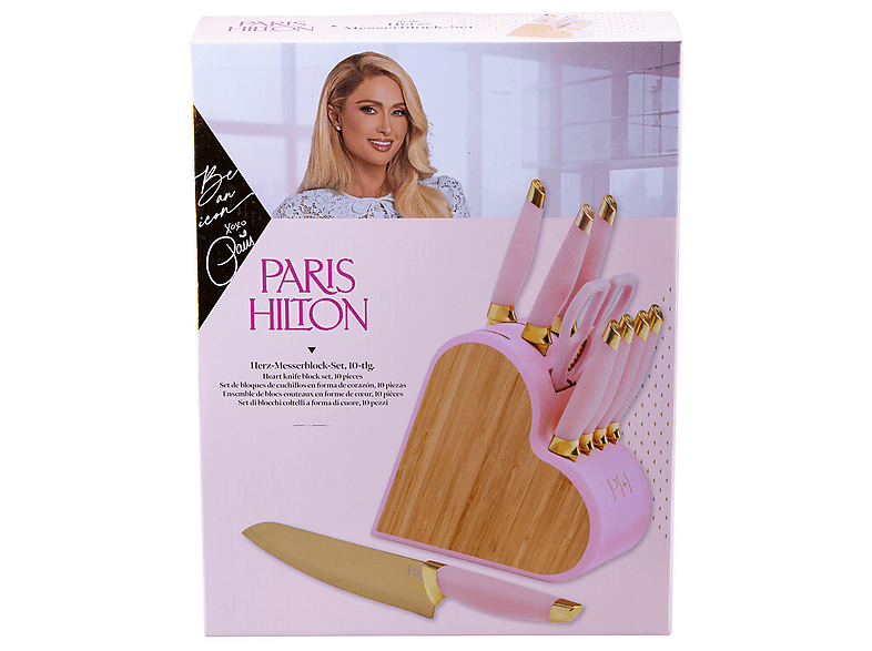 Paris Hilton Herz-Messerblock inkl. 9 Messer/Schere — Foto 3 von 5