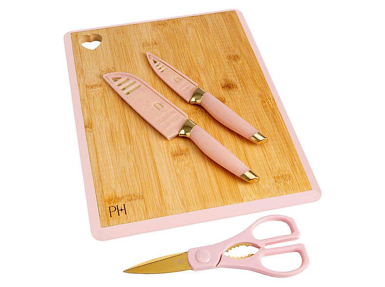 Paris Hilton Brett- und Messer-Set, 6-tlg.; Brett- und Messerset