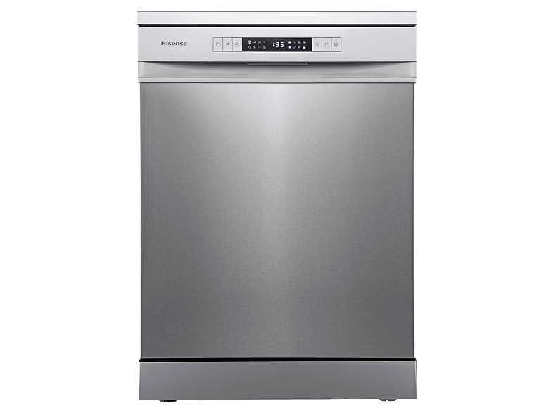 Hisense HS623D10X, 14 servicios, 7 programas, 60 cm, Media Carga, Tercera bandeja, Inox