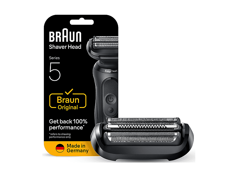 Testina di ricambio per rasoio Braun Series 5, compatibile con tutta la Serie 5 (modelli 50, 51 e 52) Testina Rasoio