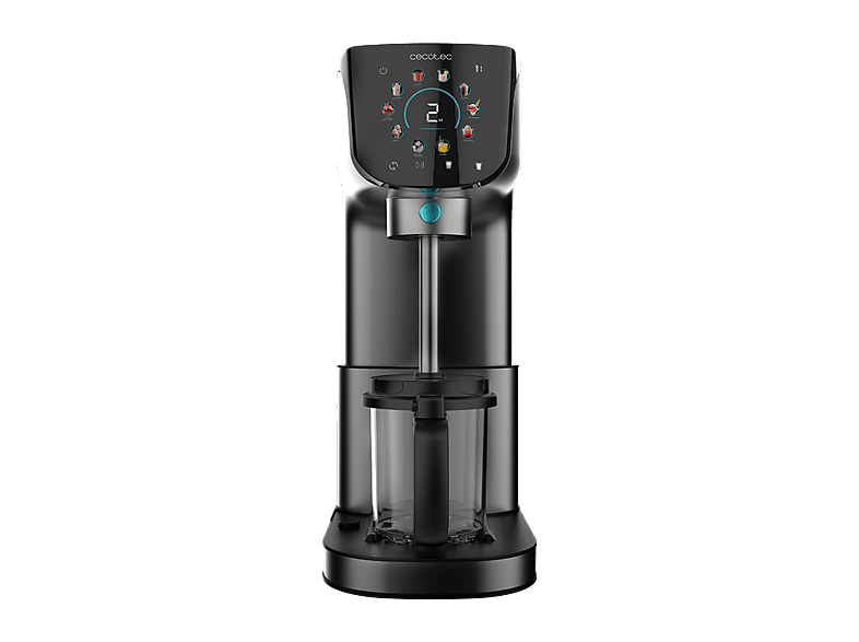 Cecotec Gelatec 2100, 500W, 2.1 l, 10 programas, Tecnología CreamOn, 3 tarrinas, Panel táctil, Apto para lavavajillas, Negro