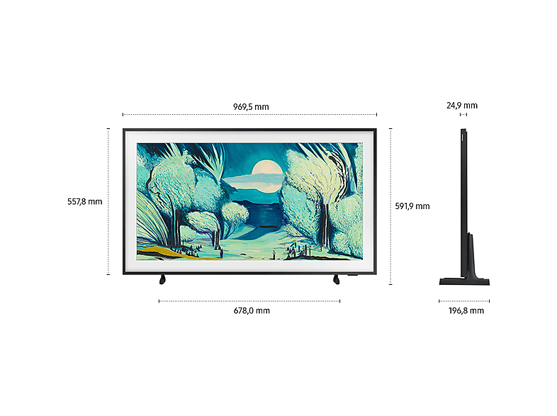 Samsung The Frame (2025) 43 Zoll QLED 4K Vision AI TV - inklusive Slim Fit Wandhalterung; QLED TV — Foto 5 von 5