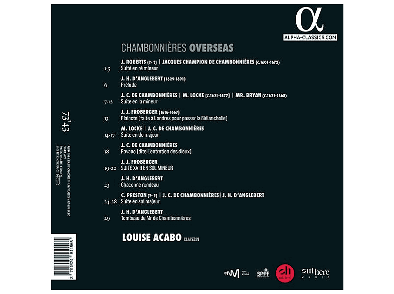 Thumbnail - Louise Acabo - Chambonnières Overseas (CD)
