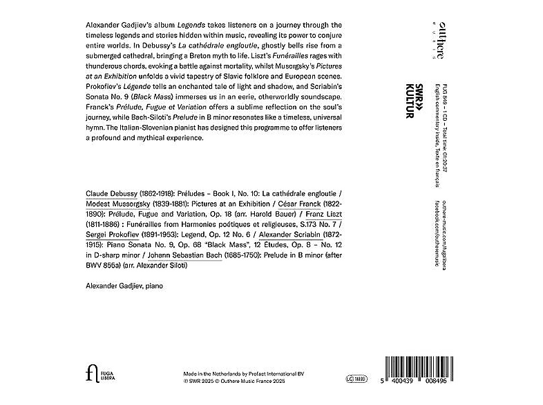 Thumbnail - Alexander Gadjiev - Legends (CD)