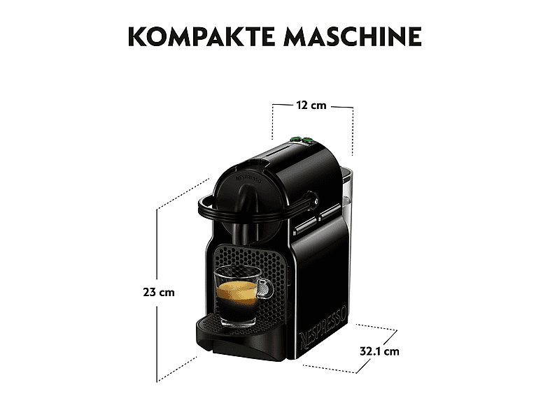De'Longhi EN 80 B Inissia Nespresso-Maschine Schwarz — Foto 5 von 5