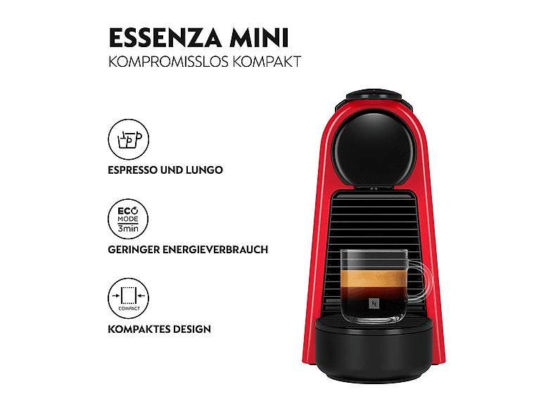 De'Longhi EN 85 R Essenza Mini Nespresso-Maschine Ruby — Foto 2 von 5