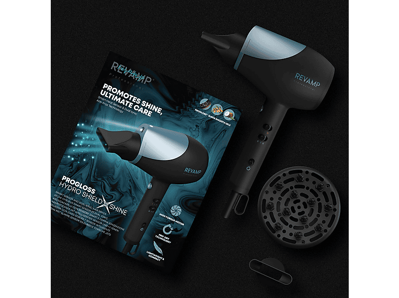 Suszarka REVAMP Progloss Hydro Shield X Shine DR-6000 Czarny – zdjęcie 3