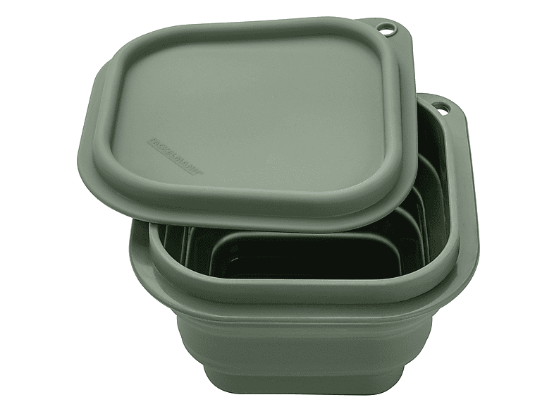 Fackelmann Snackbox faltbar 13x13cm, Grün