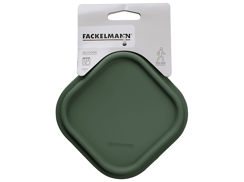 Fackelmann Snackbox faltbar 13x13cm, Grün — Foto 5 von 5