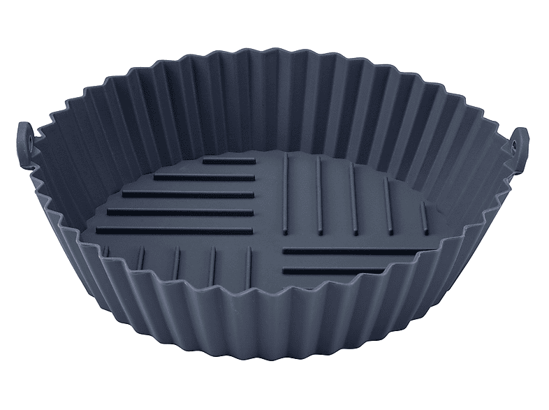 Fackelmann Silikonform Airfryer 18cm rund gerillt; Silikonform für Airfryer